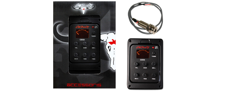 EQ 5 แบน คาราบาว With Tuner&Endpin Jack หลอด CE02